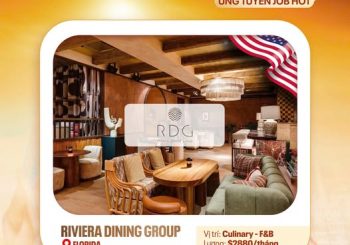 INTERNSHIP MỸ: THỰC TẬP HƯỞNG LƯƠNG TẠI MỸ NGÀNH F&B (FOOD & BEVERAGE) VỚI CÁC HOT JOB LƯƠNG HẤP DẪN