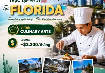 INTERNSHIP: THỰC TẬP MỸ J1 VỊ TRÍ BẾP TẠI FLORIDA